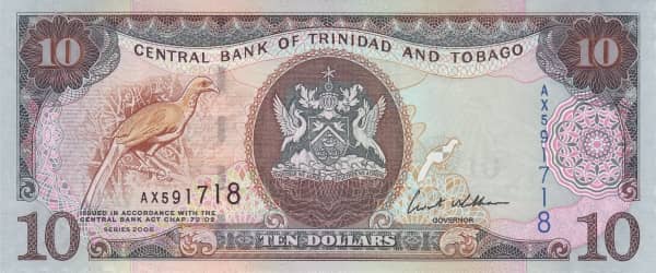 10 Dollars from Trinidad and Tobago