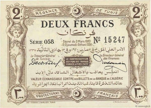 2 Francs from Tunisia