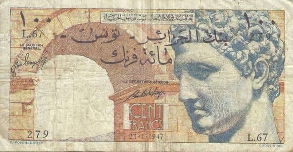 1000 Francs from Tunisia