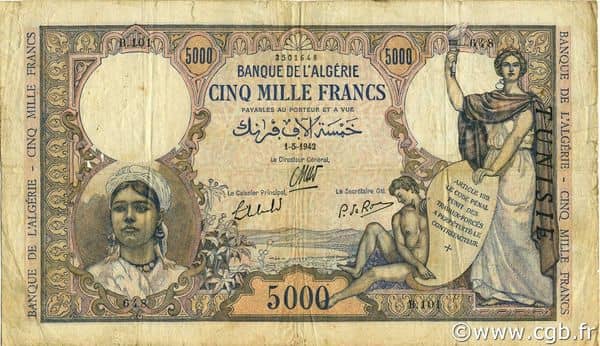5000 Francs from Tunisia