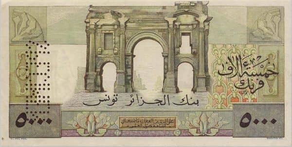 5000 Francs from Tunisia