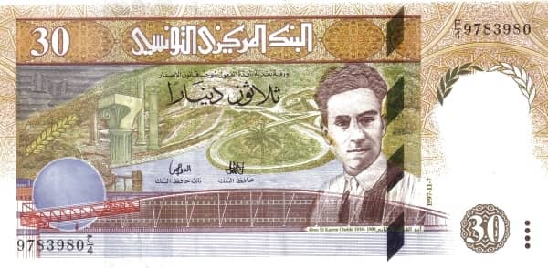 30 Dinars from Tunisia