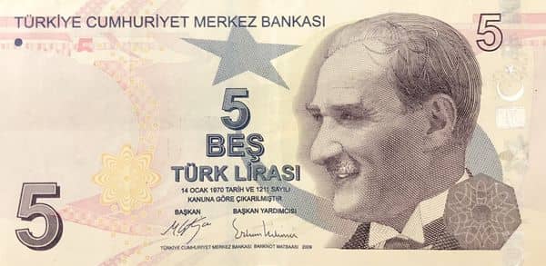 5 Lira from Turkey