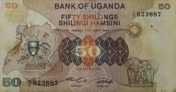 50 Shillings from Uganda