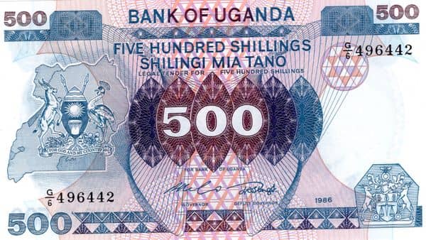 500 Shillings from Uganda