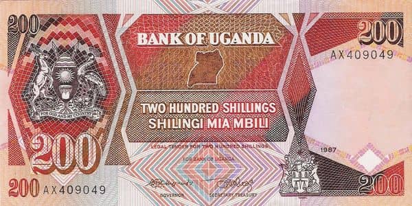 200 Shillings from Uganda