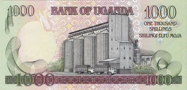 1000 Shillings from Uganda