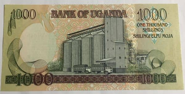 1000 New Shillings from Uganda