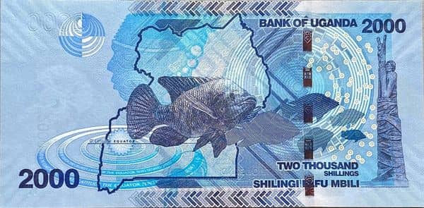 2000 Shillings from Uganda