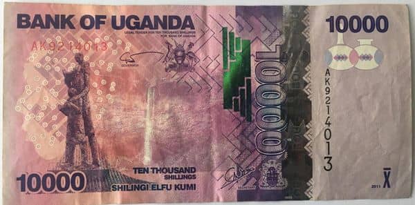 10000 New Shillings from Uganda