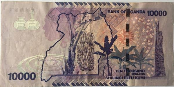 10000 New Shillings from Uganda