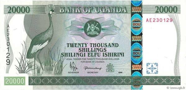 20000 Shillings from Uganda