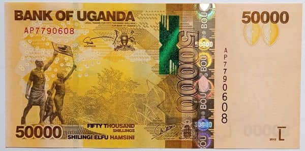 50000 Shillings from Uganda