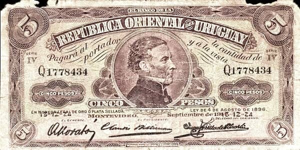 5 Pesos from Uruguay