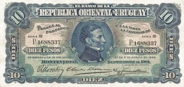 10 Pesos from Uruguay