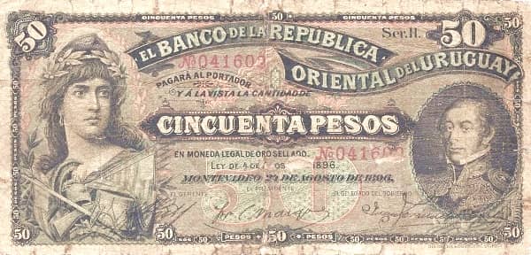 50 Pesos from Uruguay