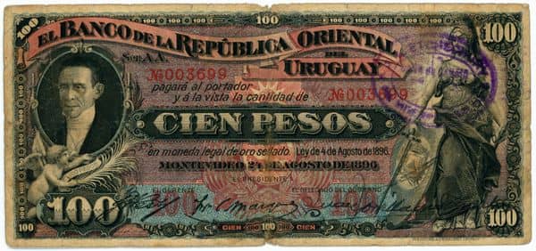 100 Pesos from Uruguay