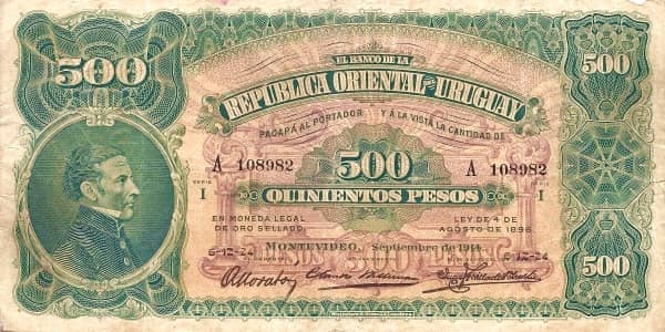 500 Pesos from Uruguay