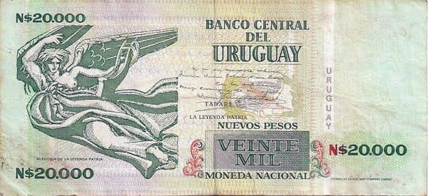 20000 Nuevos Pesos from Uruguay
