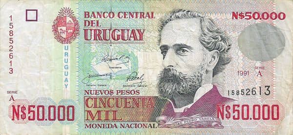 50000 Nuevos Pesos from Uruguay