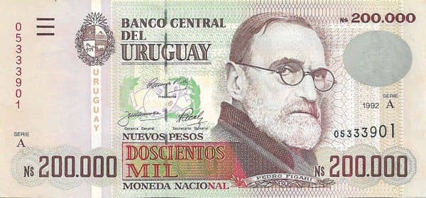 200000 Nuevos Pesos from Uruguay