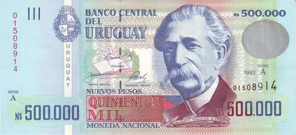 500000 Nuevos Pesos from Uruguay