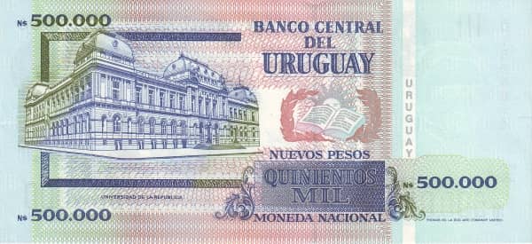 500000 Nuevos Pesos from Uruguay