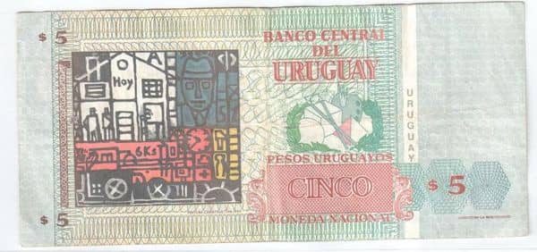 5 Pesos Uruguayos from Uruguay