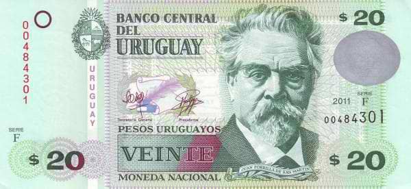 20 Pesos Uruguayos from Uruguay