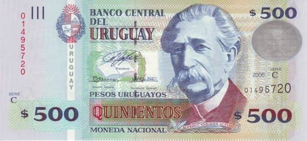 500 Pesos Uruguayos from Uruguay