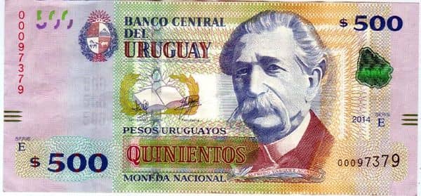 500 Pesos Uruguayos from Uruguay