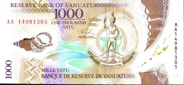 1000 Vatu from Vanuatu