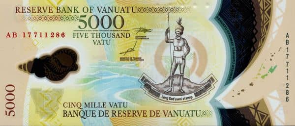 5000 Vatu from Vanuatu