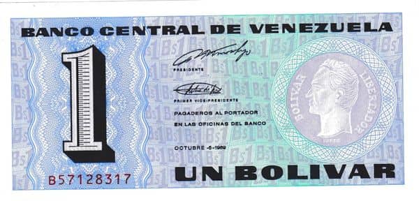 1 Bolívar from Venezuela