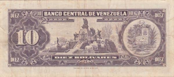 10 Bolívares from Venezuela