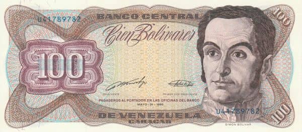 100 Bolívares from Venezuela