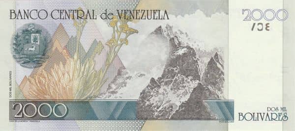 2000 Bolívares from Venezuela