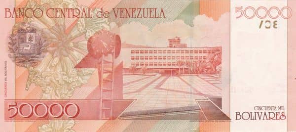 50000 Bolívares from Venezuela