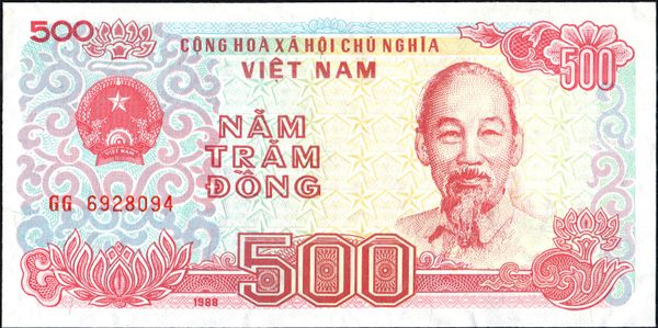 500 Dong from Vietnam