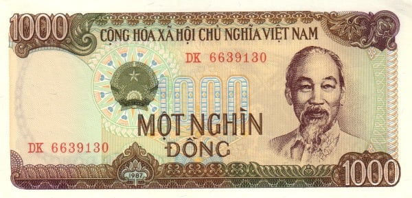 1000 Dong from Vietnam