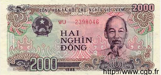 2000 Dong from Vietnam