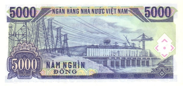 5000 Dong from Vietnam
