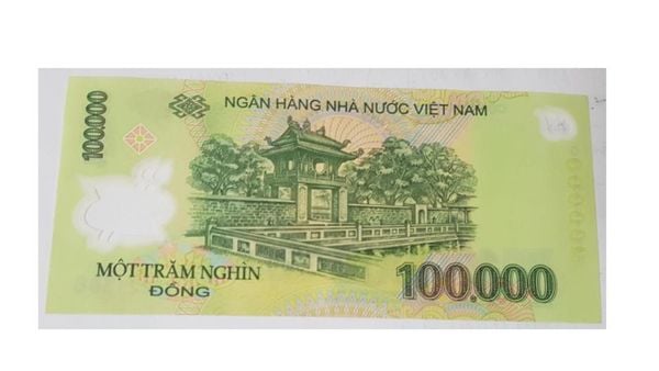 100000 Dong from Vietnam