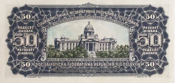50 Dinara from Yugoslavia