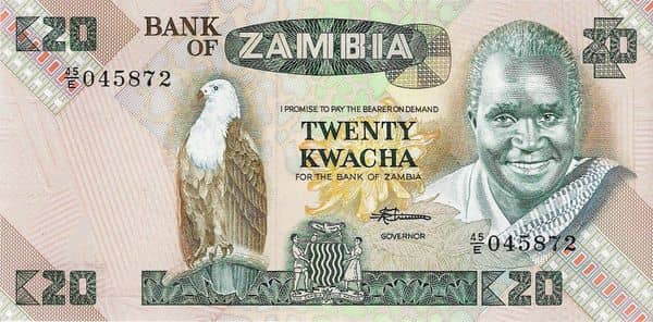 20 Kwacha from Zambia