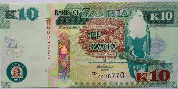 10 Kwacha from Zambia