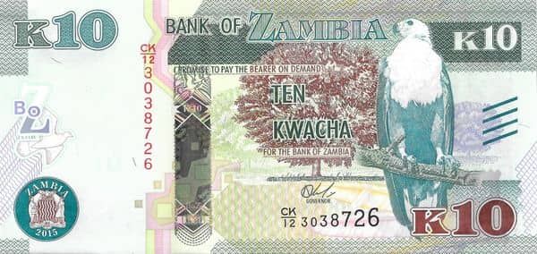 10 Kwacha from Zambia