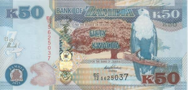 50 Kwacha from Zambia