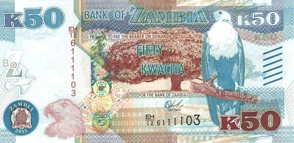 50 Kwacha from Zambia