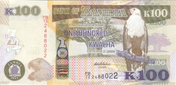 100 Kwacha from Zambia